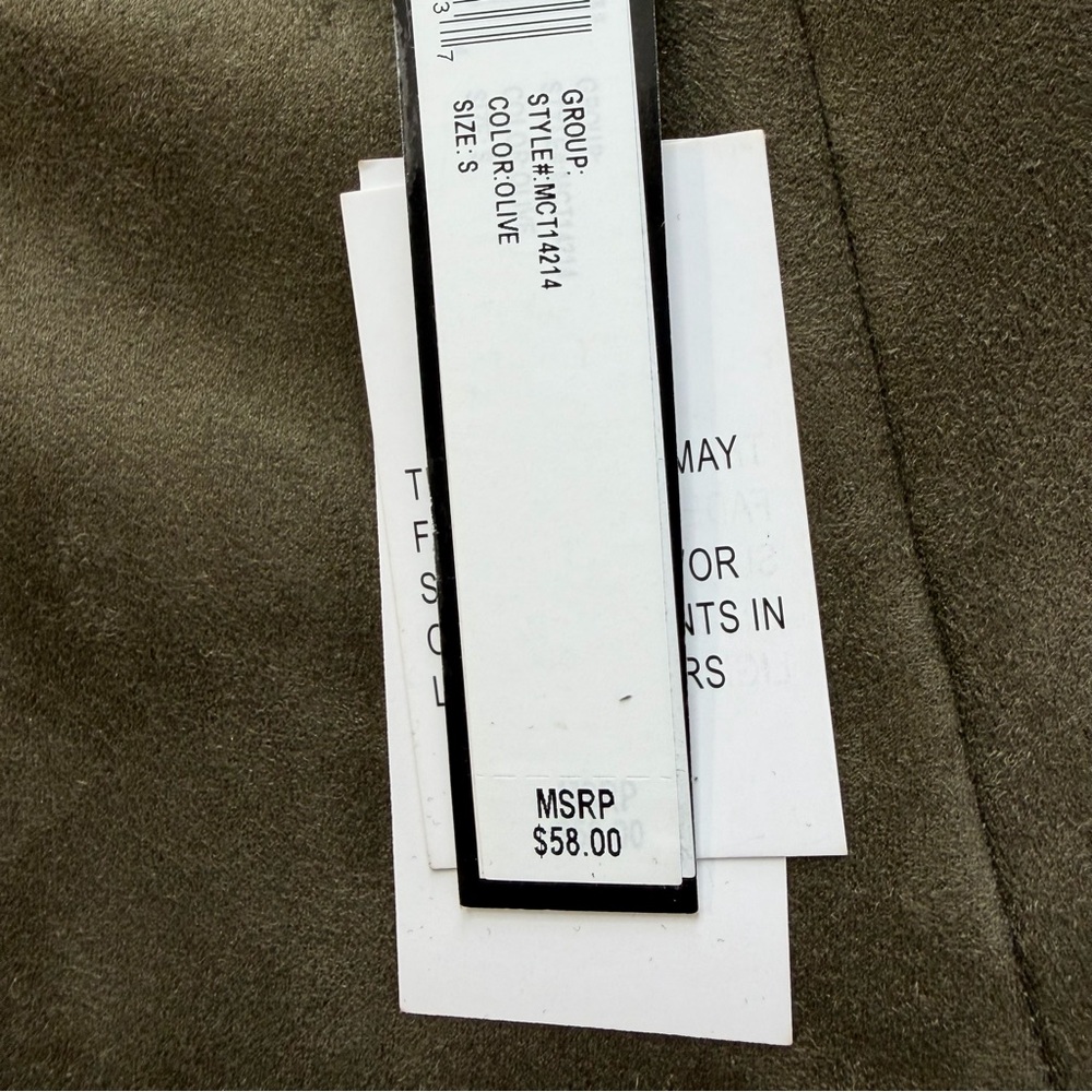 Catherine Malandrino Sage Green Faux Leather Pull On Pants Size S - Picture 6 of 12